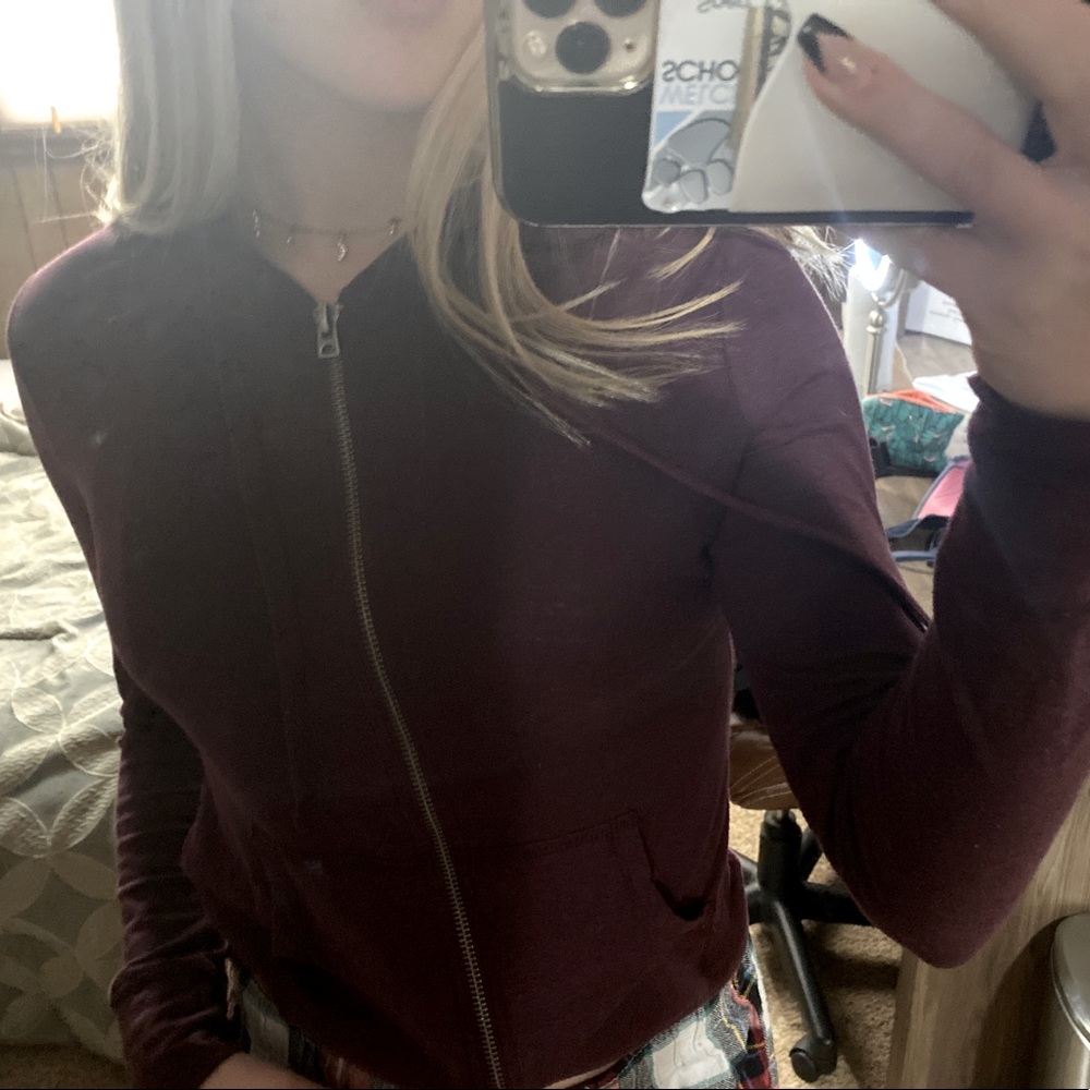 Aeropostale purple zip up